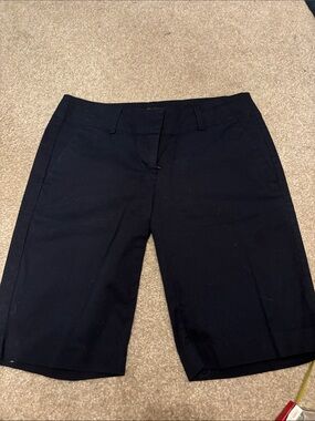 Classic Navy Knee-Length Shorts